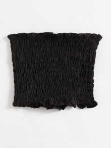 Shirring Bandeau Top | SHEIN