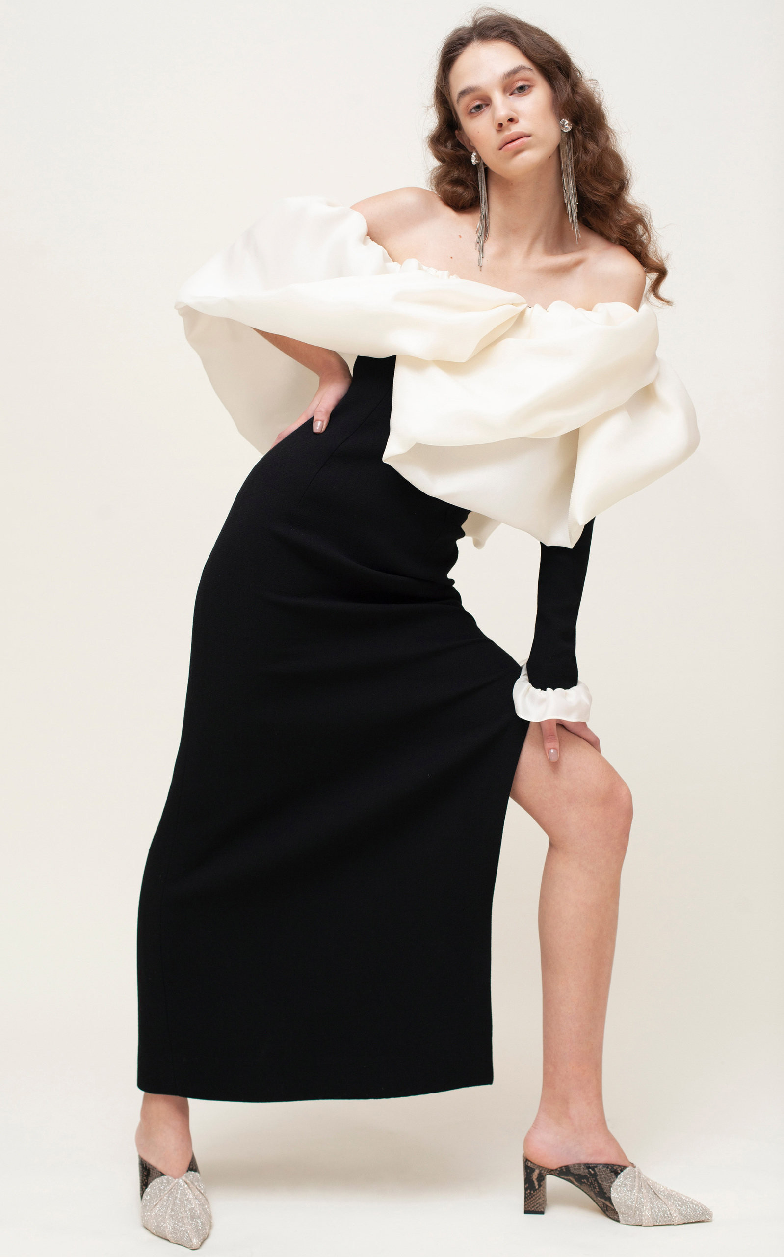 Sandra Mansour Lac Endormi Ruffled Crepe Dress | Moda Operandi (Global)