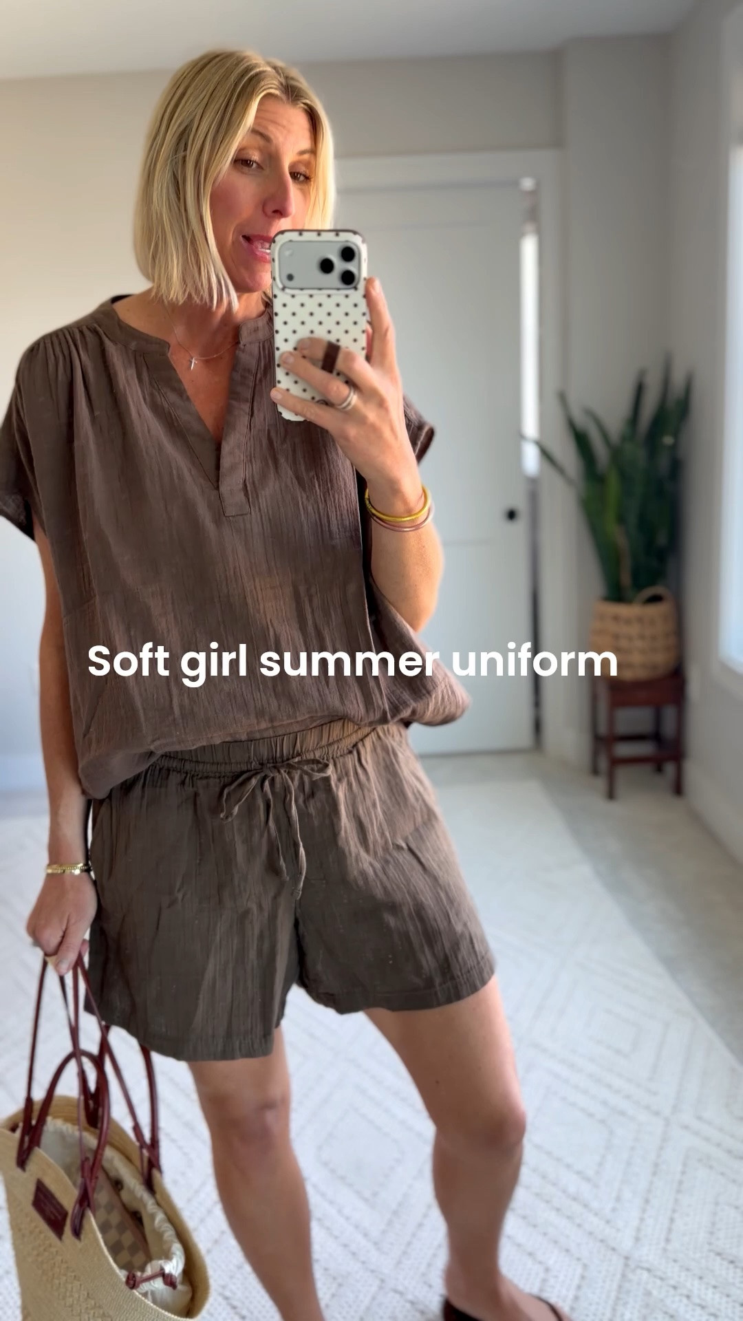 If you’re looking for the perfect summer uniform - the matching cotton set is your busy mom style solution! It’s so lightweight and breathable. it fits true to size

#LTKdayinmylife #LTKmomlife #LTKOver40
