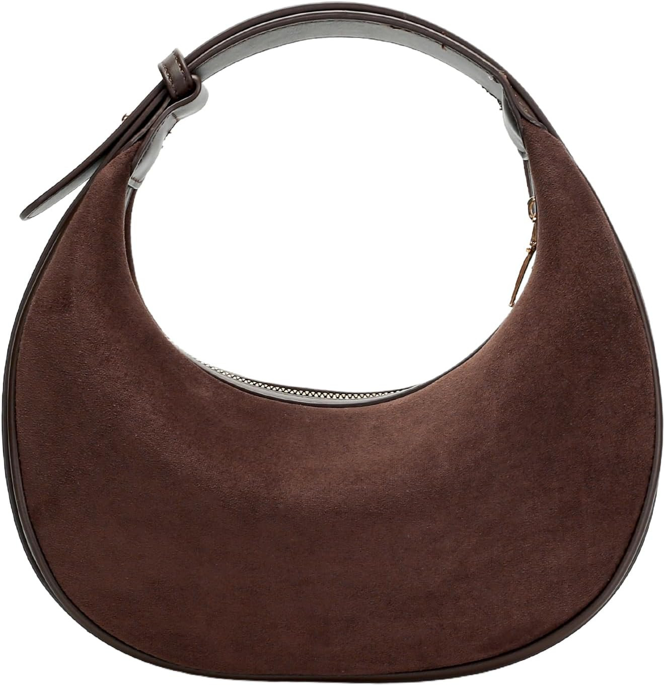 Herald Small Suede Crescent Hobo Shoulder Crossbody Bag for Women | Amazon (US)