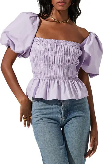 Bubble Sleeve Smocked Blouse | Nordstrom