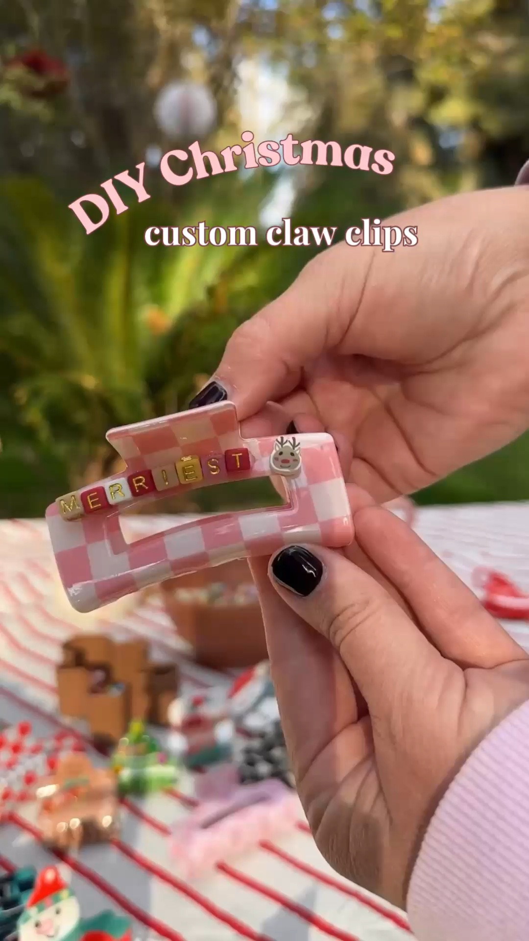 DIY Christmas- custom claw clips!🎄 These are such cute gifts for the month of December. They’re also so fun for a girl’s night! Use e6000 precision tip glue for best results. 🎀🫶🏻

#LTKHoliday #LTKSeasonal #LTKGiftGuide