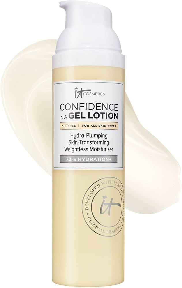IT Cosmetics Confidence in a Gel Lotion - Oil-Free Face Moisturizer - Lightweight & Hydrating - W... | Amazon (US)