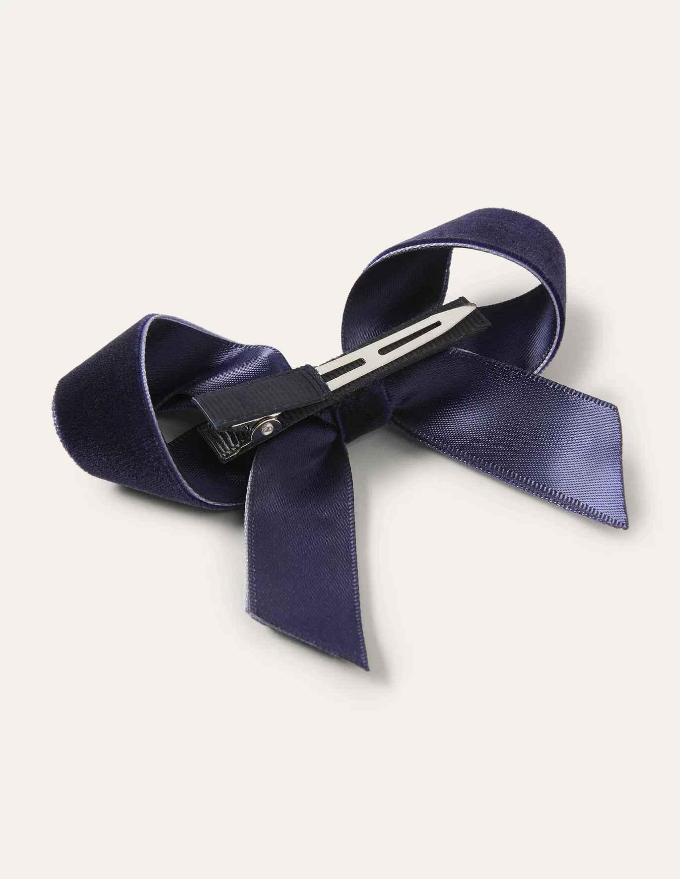 Large Bow Hair Clip - College Navy | Boden US | Boden (US)