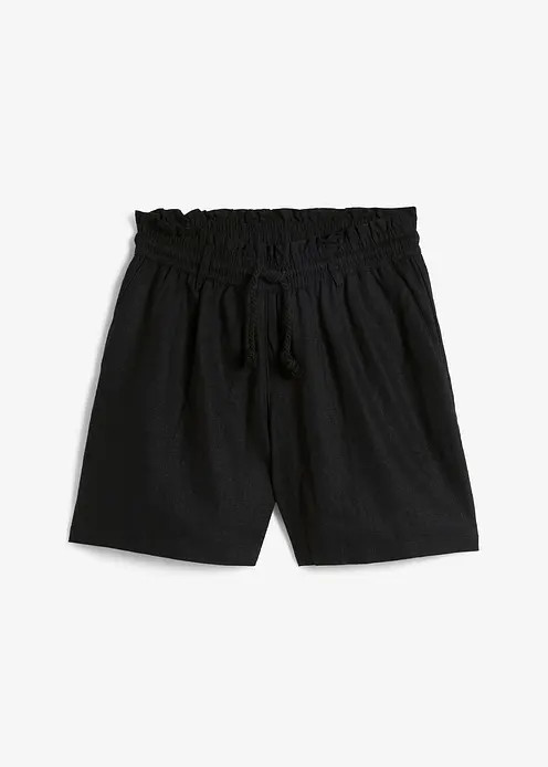 Leinen-Paperbag-Shorts | Bonprix DE