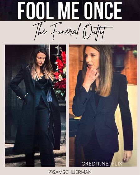 Netflix Fool Me Once outfits: The funeral black tailored coat outfit 

#LTKworkwear #LTKfindsunder100 #LTKstyletip