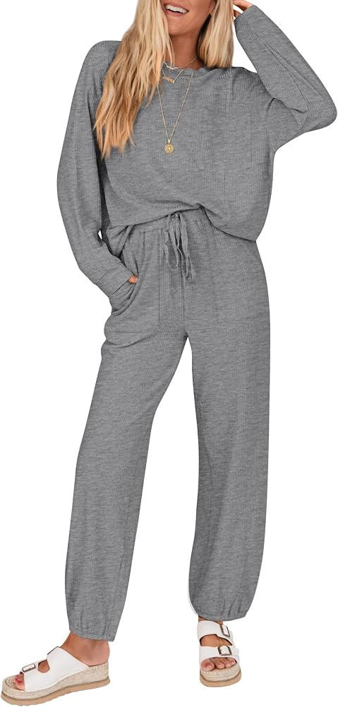 KIRUNDO Lounge Sets for Women 2026 Fall Comfy Postpartum Going Home Outfits | Amazon (US)