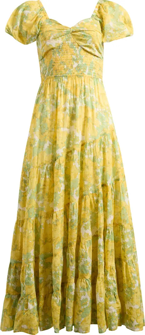 Sundrenched Floral Tiered Maxi Sundress | Nordstrom
