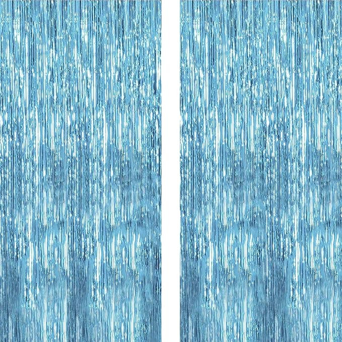 Twinkle Star 2 Pack Photo Booth Backdrop Foil Curtain Tinsel Backdrop Environmental Background fo... | Amazon (US)