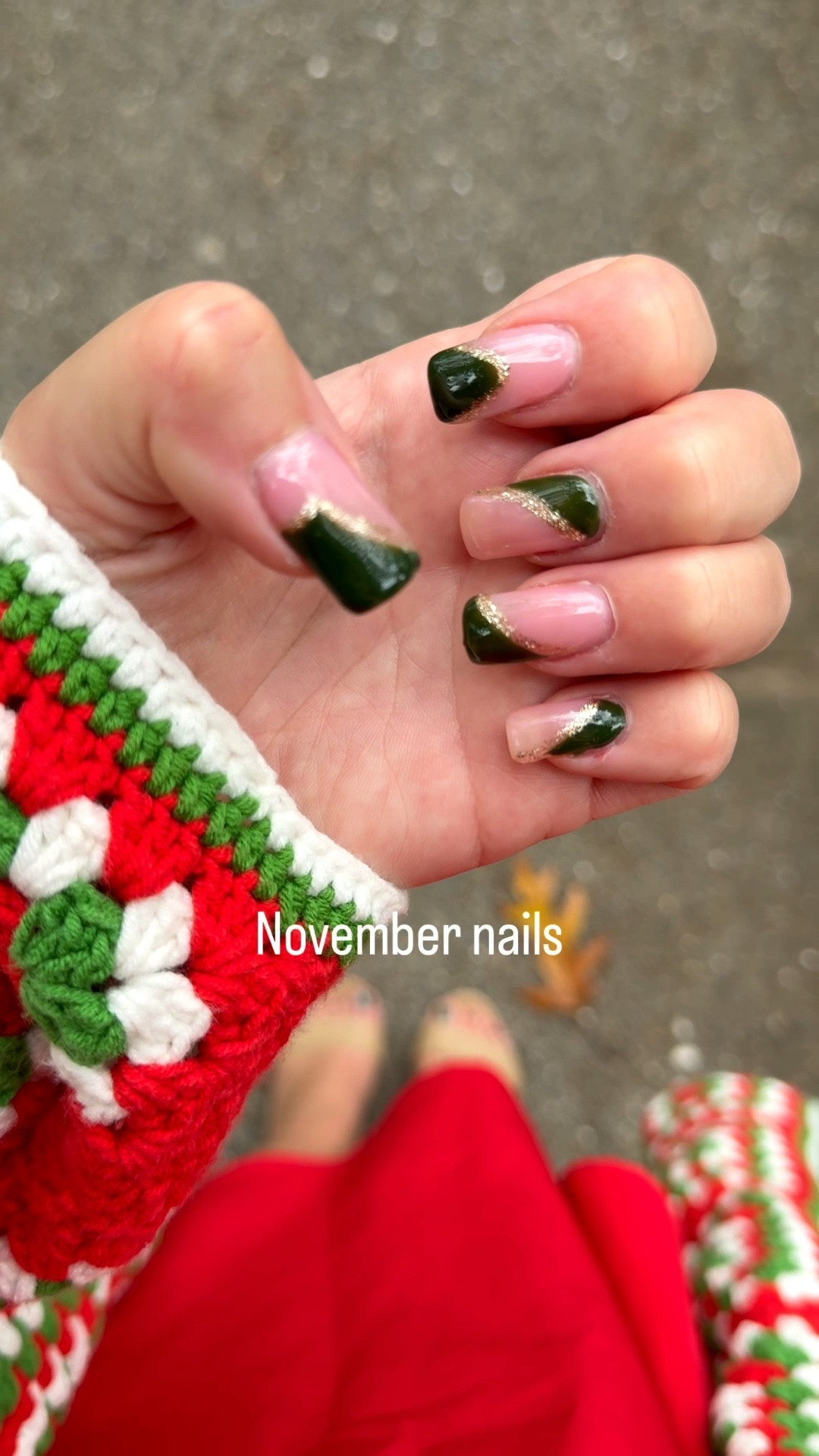 November Nails. Love this green geometric design which also works as a great subtle holiday design.

#holidaynails #novembernails #naildesigns 

#LTKPetite #LTKBeauty #LTKHoliday