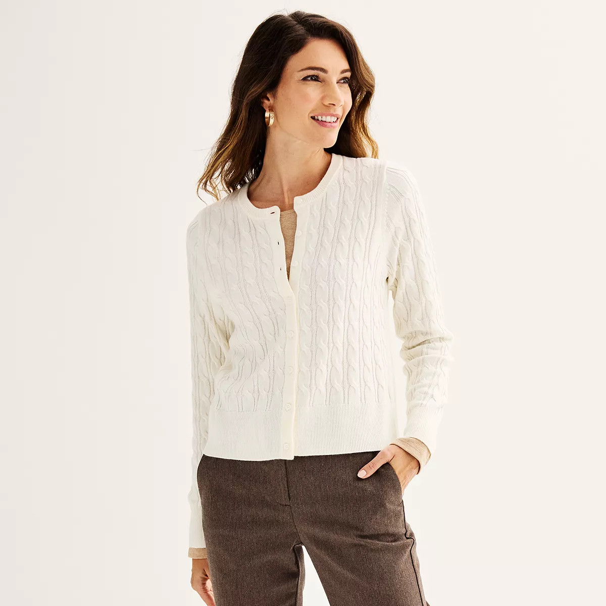 Women's Croft & Barrow® The Extra Soft Classic Jackie Cardigan | Kohl's