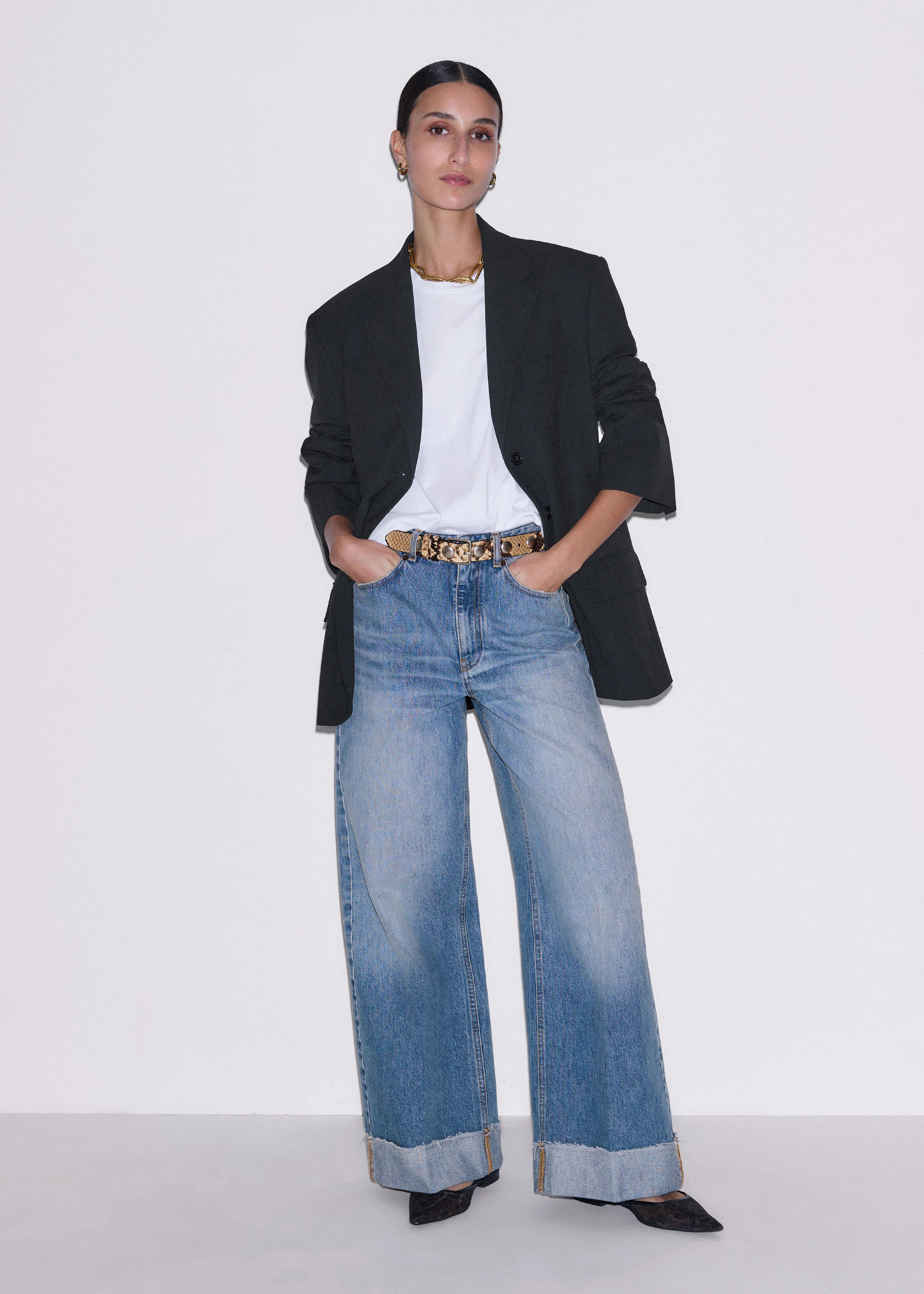 Ankle Grazer Jean Italian Denim | ME+EM Global (Excluding US)