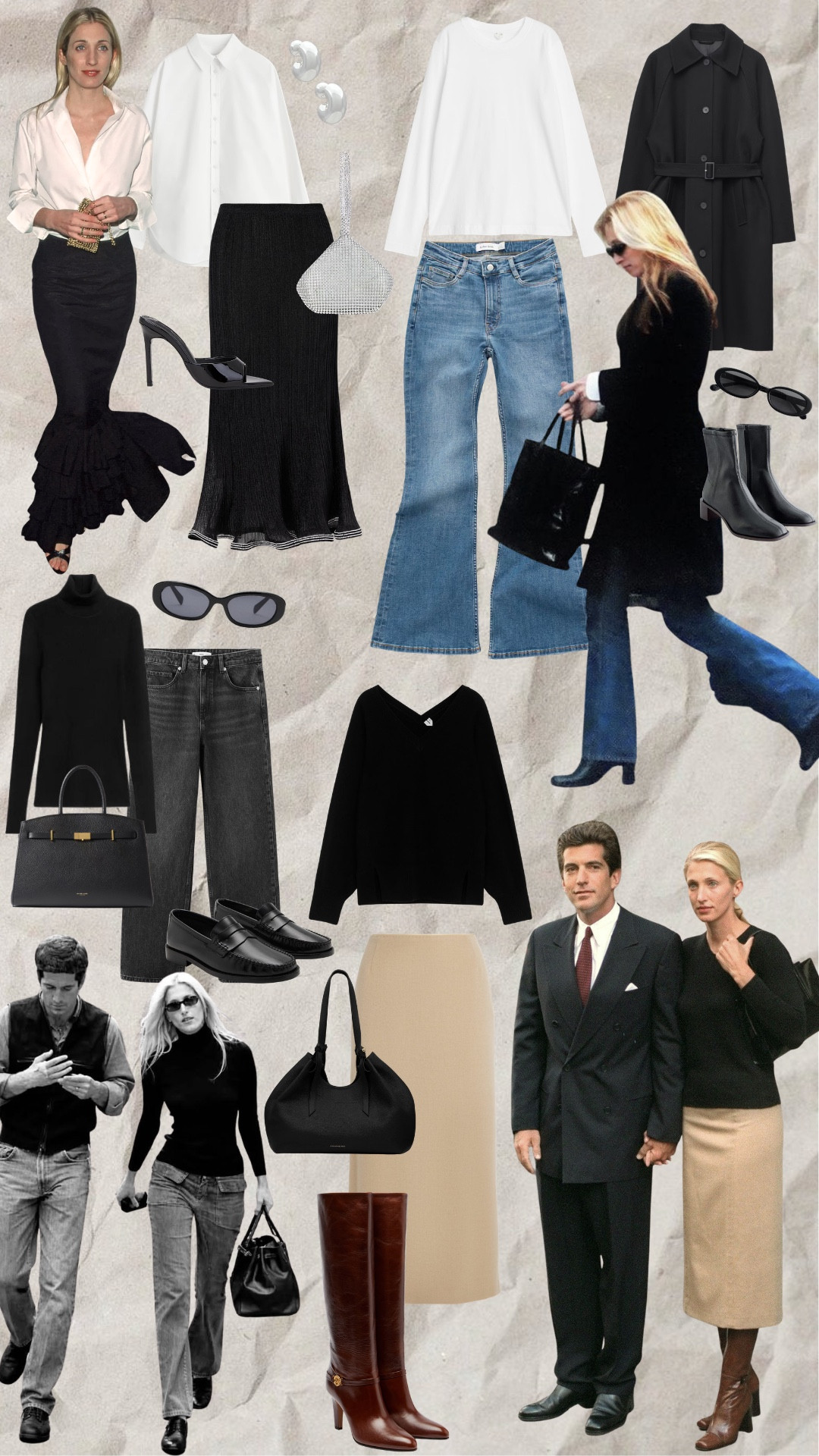 Carolyn Bessette-Kennedy Style

Clean lines, muted tones, and effortless precision.
Tailored coats, slip skirts, denim, and perfectly chosen essentials.

Understated, refined, and forever relevant.

carolyn bessette kennedy style, 90s minimalism, old money aesthetic, quiet luxury, timeless style, neutral outfits, capsule wardrobe, effortless chic, classic fashion, understated elegance

#LTKuk #LTKstyletip #LTKspring