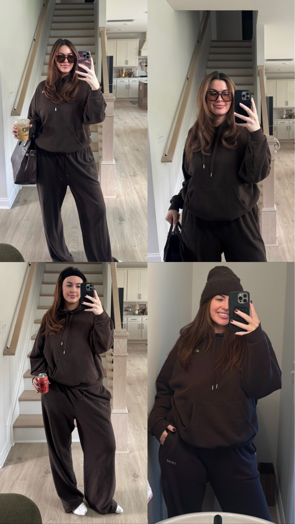 Wearing large hoodie and large pants!