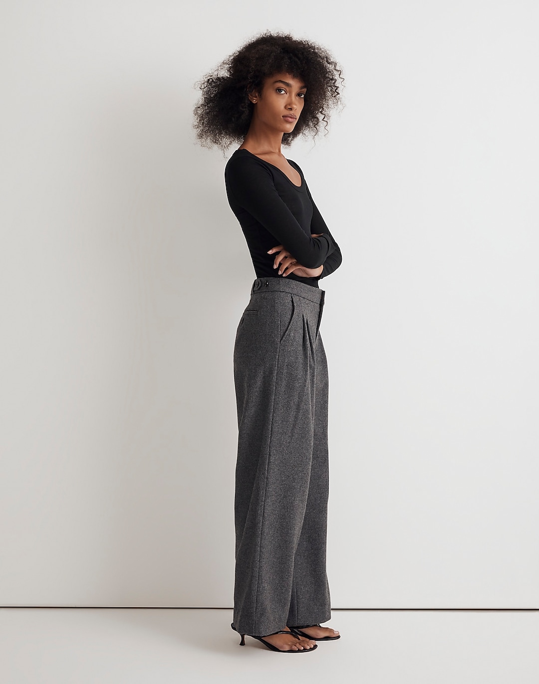 The Harlow Low-Slung Wide-Leg Pant | Madewell