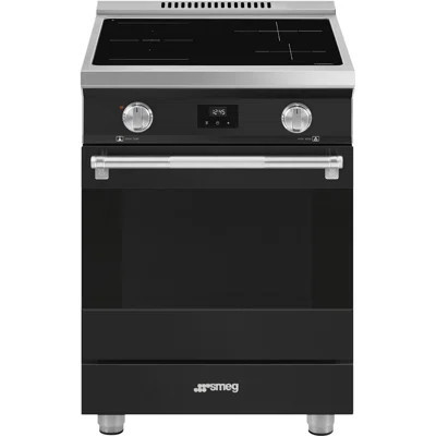 Smeg Professional Range, 24", Induction, Matte Black | Wayfair North America