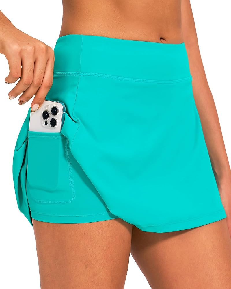 Stelle Women's Tennis Golf Skirts High Waisted with Pockets Inner Shorts for Athletic Skorts Spor... | Amazon (US)