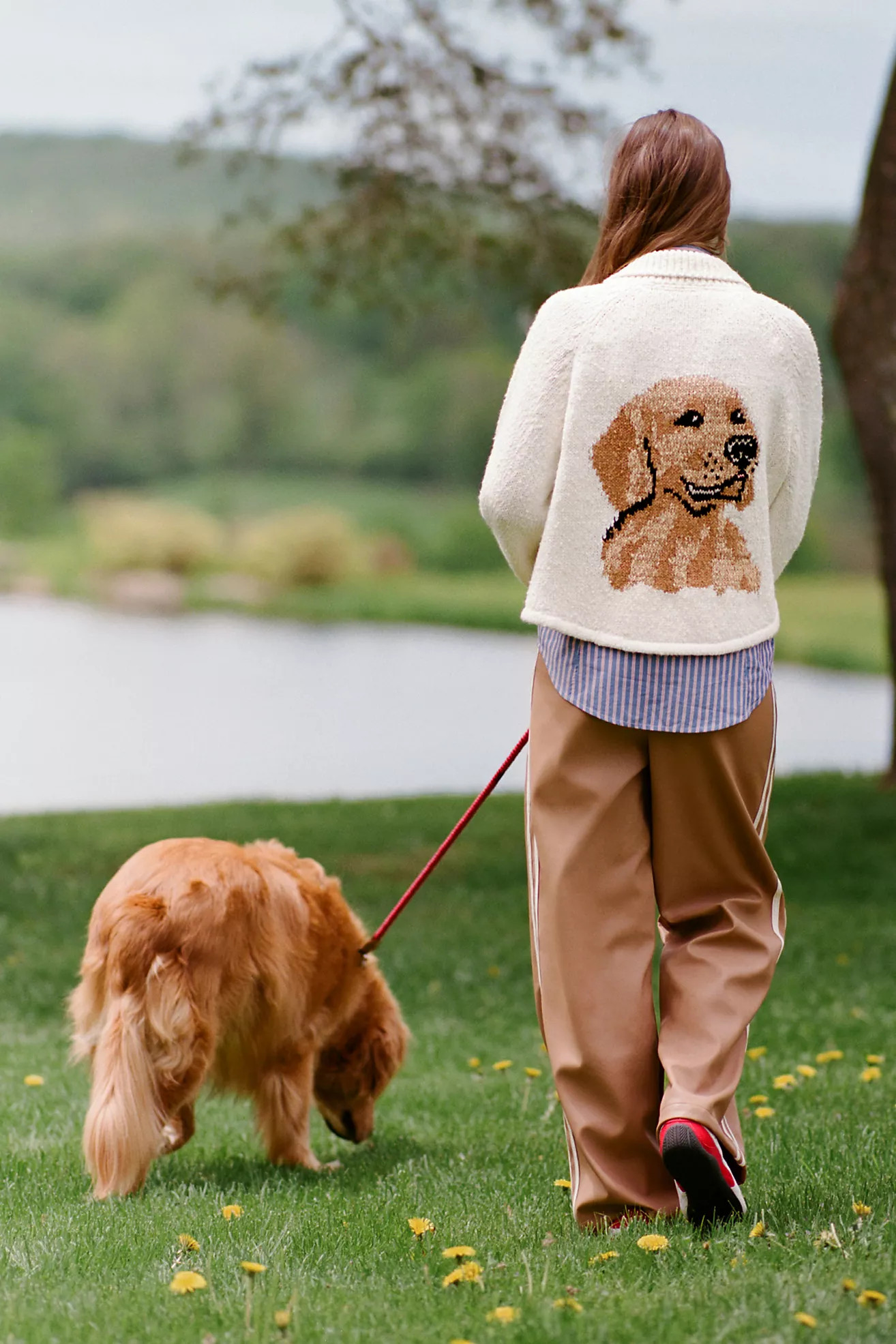 Bishop + Young Faux Leather Wide-Leg Track Pants | Anthropologie (US)