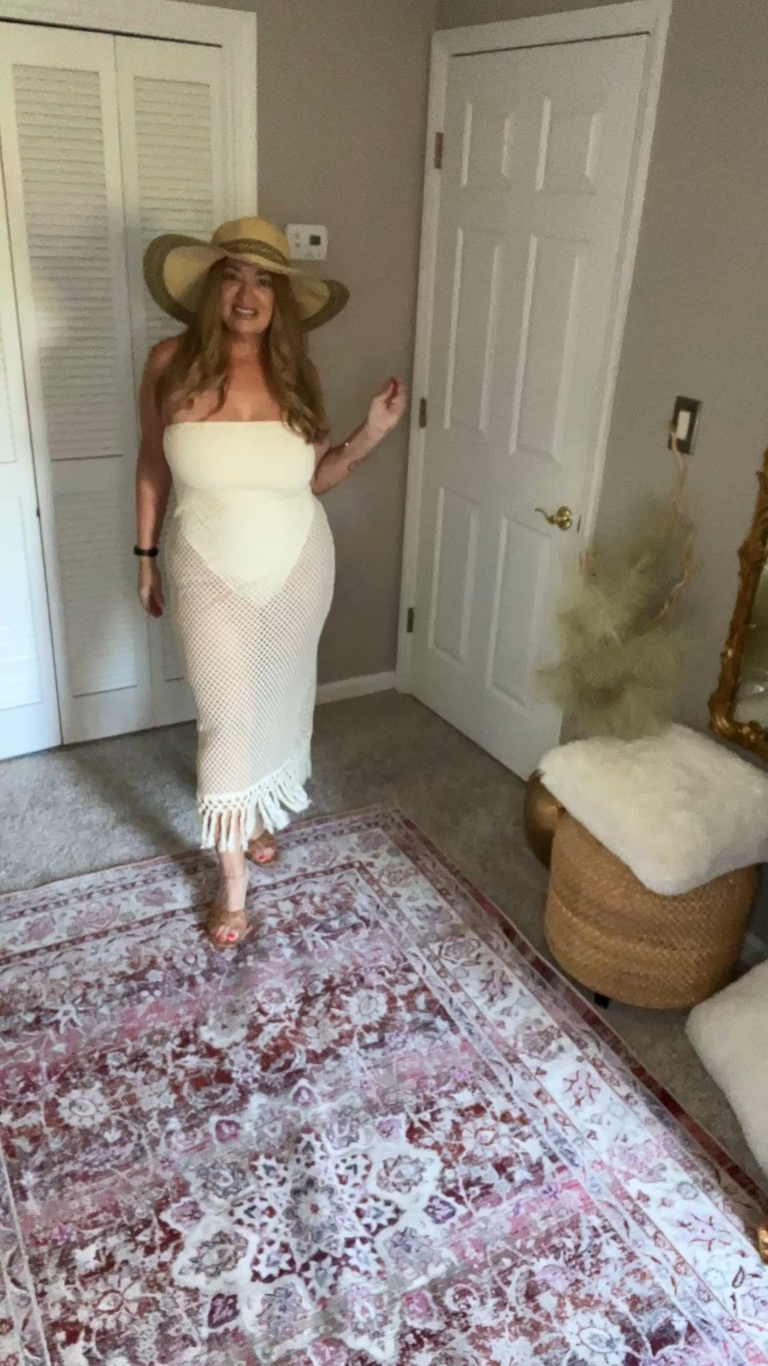 Built in body suit crochet dress for
Resort vibes.

#LTKgrwm #LTKSwim #LTKTravel