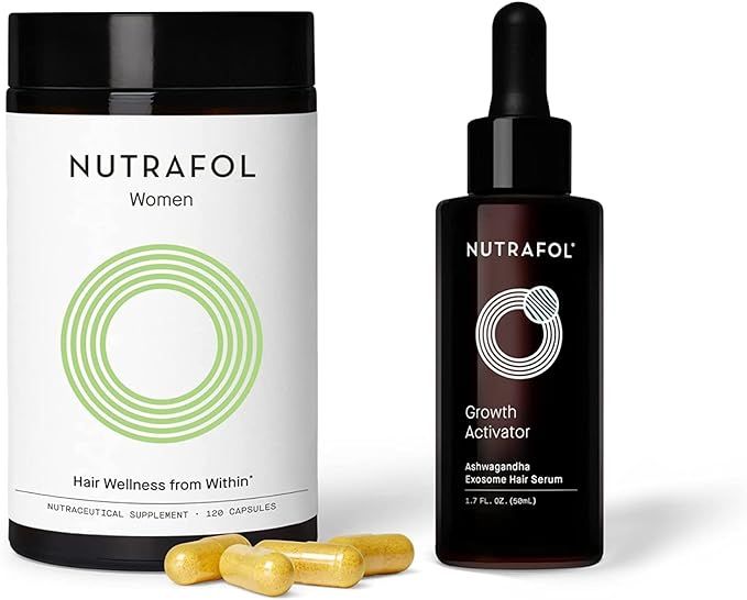 Nutrafol Women Clinically Proven Hair Supplement and Growth Activator Hair Serum with Patent-Pend... | Amazon (US)