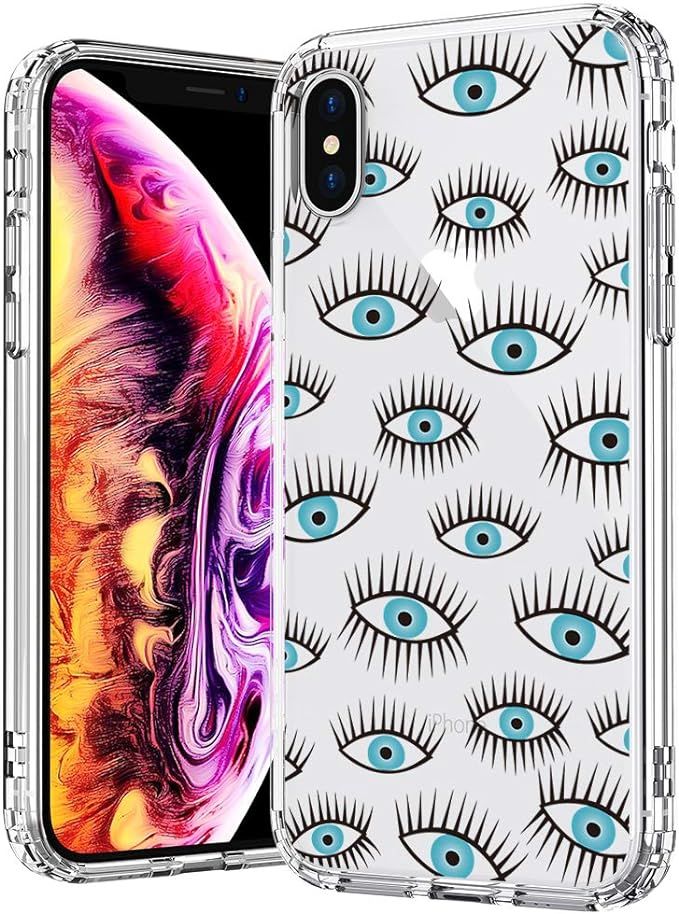 MOSNOVO Evil Eyes Pattern Designed for iPhone Xs Case/Designed for iPhone X Case,Clear Case with ... | Amazon (US)
