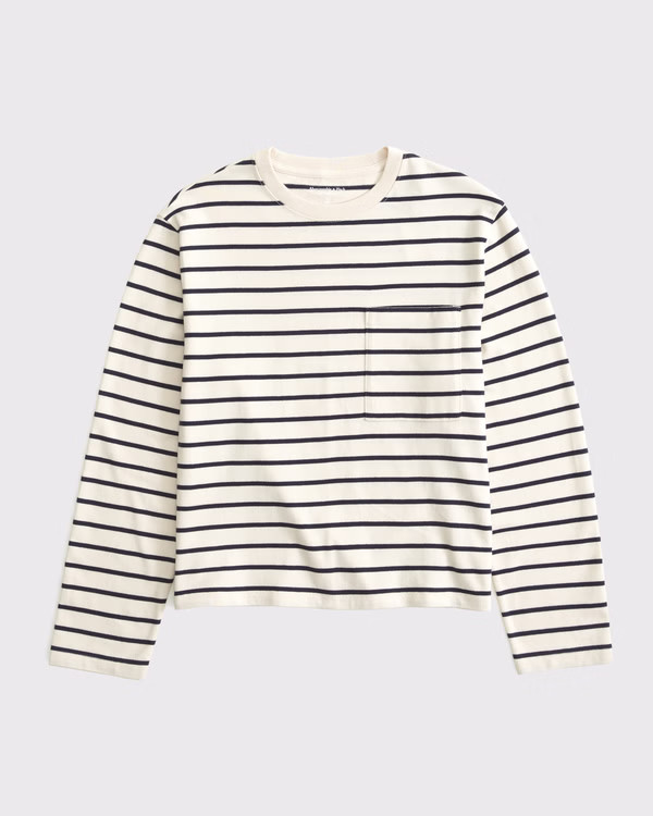 Long-Sleeve Jersey Easy Tee | Abercrombie & Fitch (US)
