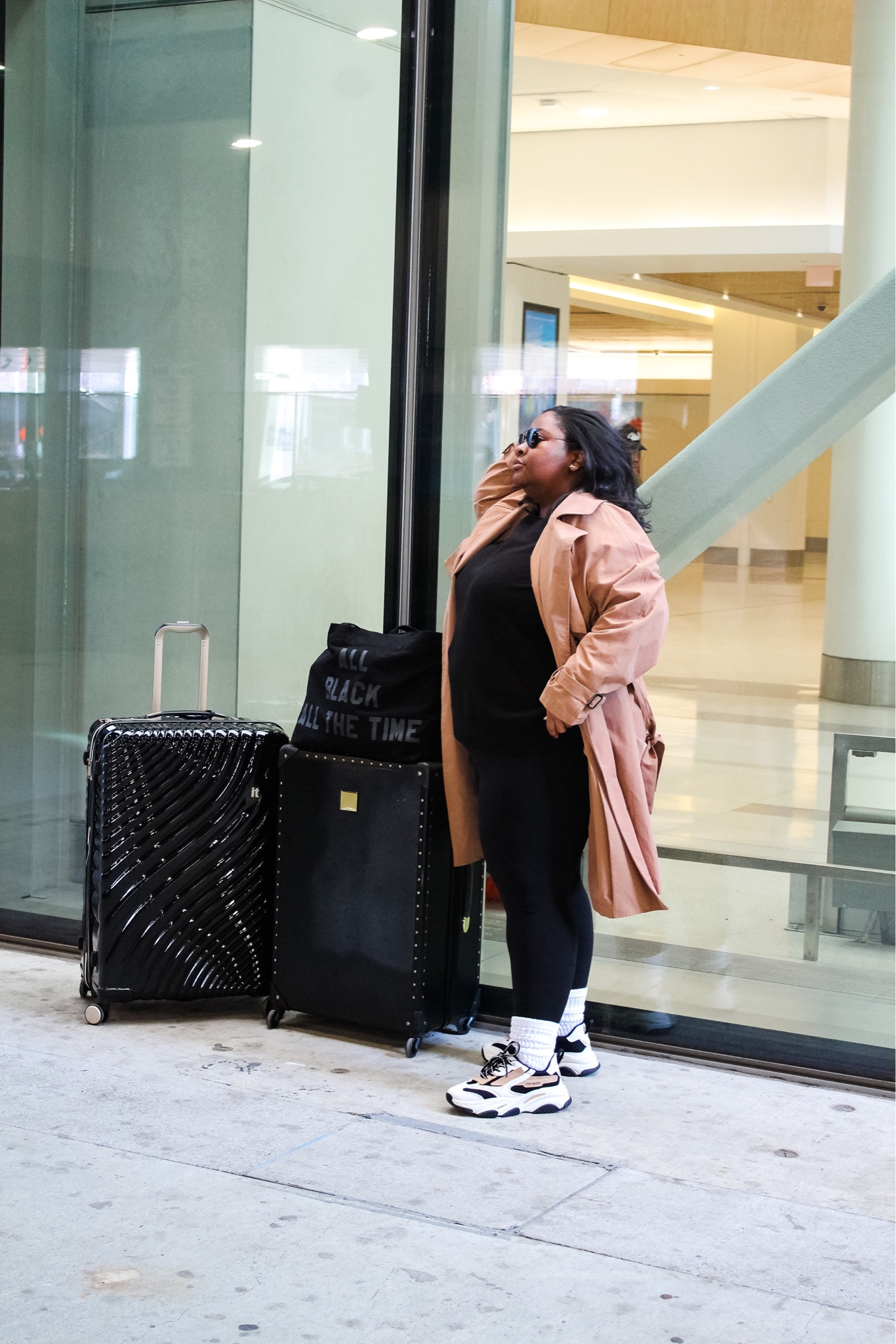 
Plus size travel day outfit idea.

Plus size style. Plus size fashion. Travel day. Plus size travel outfit. Cold weather outfit. Trench coat. Plus size travel. Curvy fashion. Curvy style. Chunky sneakers. Street style. Plus size street style. Curvy street style. Curvy loungewear. Plus size loungewear. Airport outfit idea

#LTKcurves #LTKtravel #LTKfit