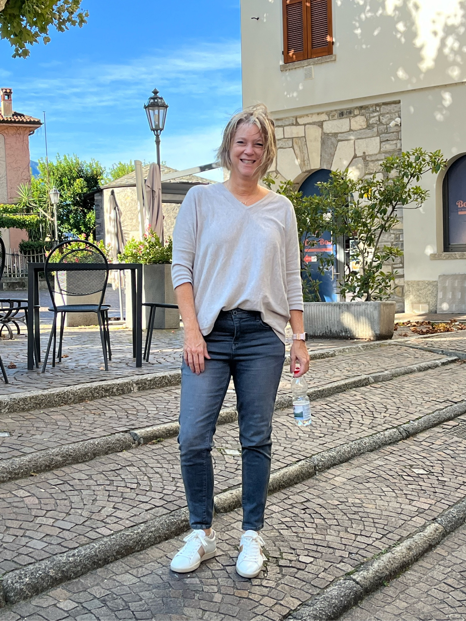 I’m 5’8” size 10 wearing Small in this neutral sweater, 4 autumn colors for this 3/4 sleeve sweater, Fall outfit, vacation outfit, what I wore in Lake Como, over 50, over 40 style, arch support

#LTKShoeCrush #LTKTravel #LTKOver40