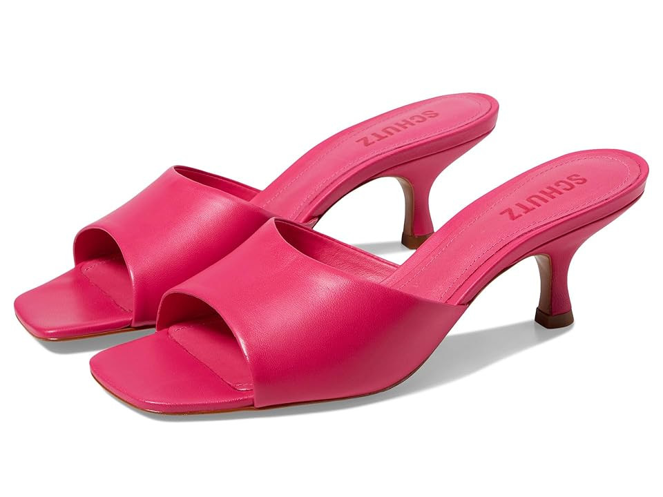 Schutz Dethalia Women's Shoes Paradise Pink : 5.5 M, Suede | Zappos