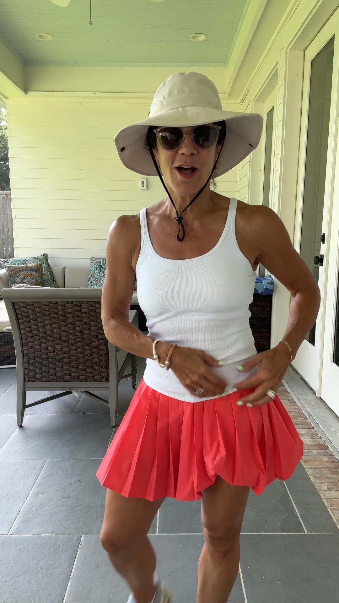 Athletic 
Athleisure 
Golf
Wearing XS in skirt

#LTKootd #LTKmomlife #LTKActive