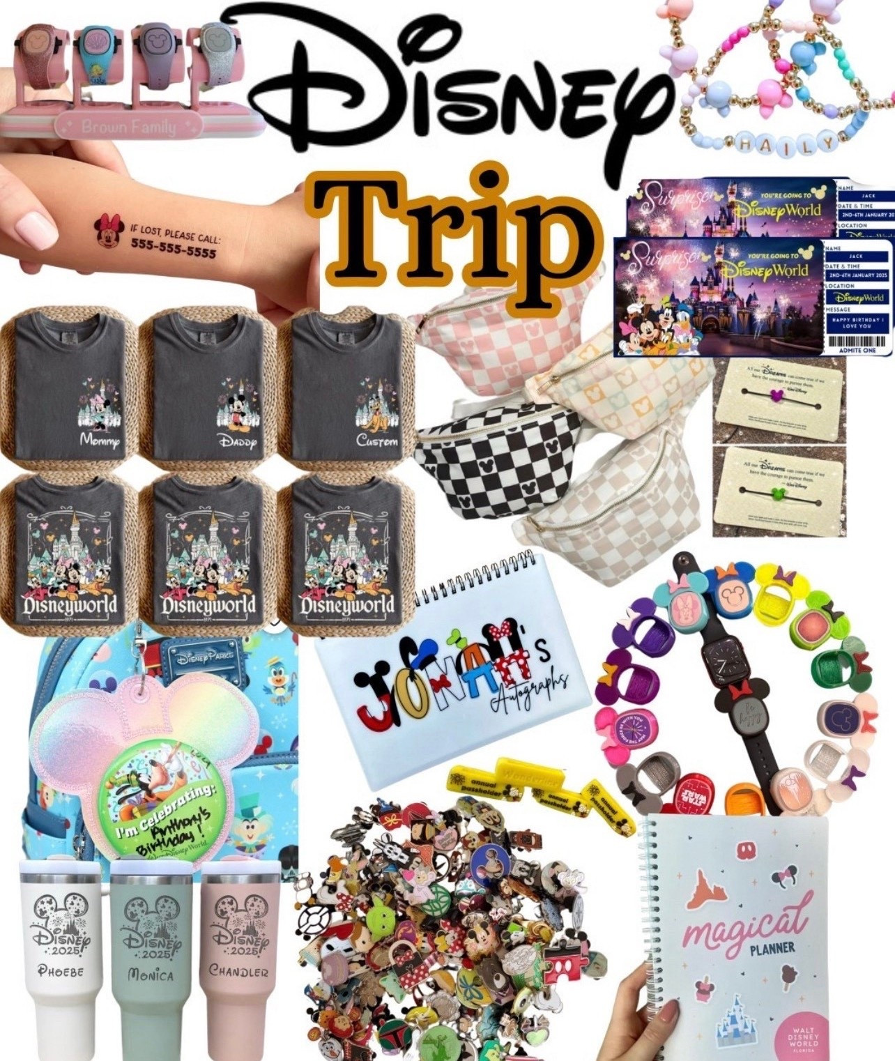 Disney Trip pack for Disney world family trip to Disney world Disney land magic wristbands matching Disney shirts Disney world ticket Disney world planner Disney land planner 

#LTKTravel #LTKKids #LTKFamily

#LTKSaleAlert #LTKTravel #LTKSummerEdit

#LTKmomlife #LTKKids #LTKTravel