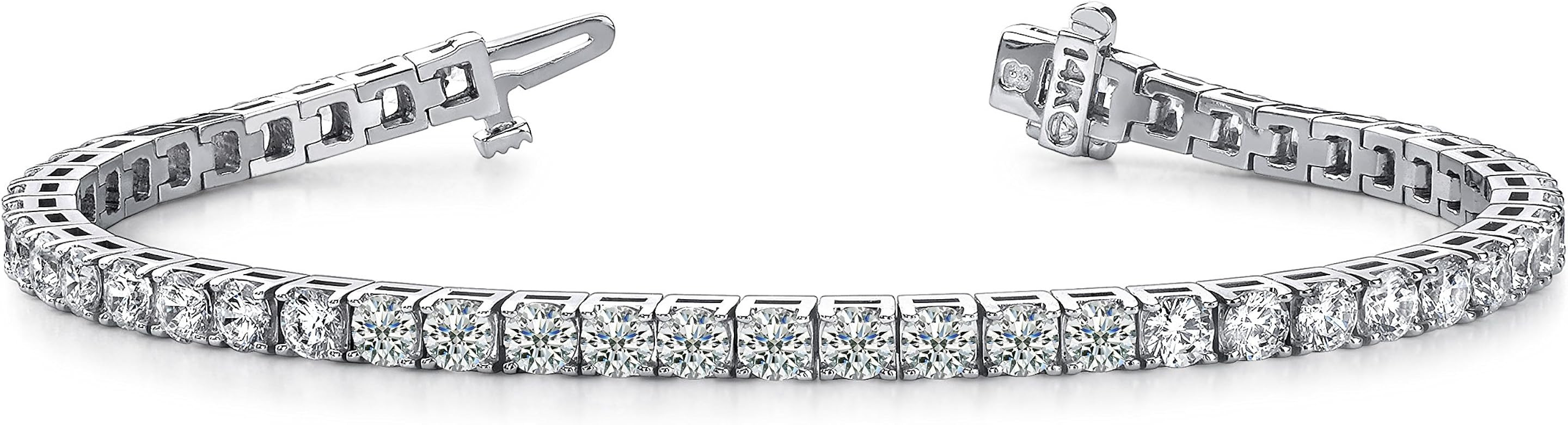 1-20 Carat LAB GROWN Classic Diamond Tennis Bracelet 4 Prong Ultra Premium Collection (E-F Color,... | Amazon (US)