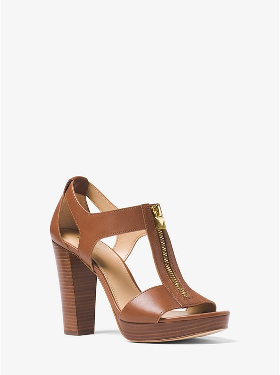 Berkley Lock Leather Platform Sandal | Michael Kors US