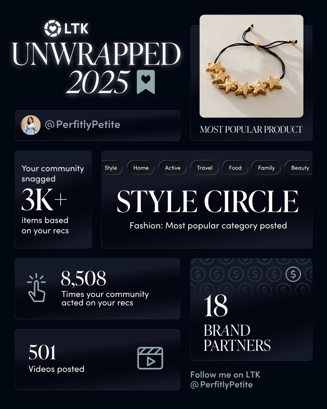 The star bracelet is definitely a favorite and it's an excellent quality at $30. There's actually various different charm options to pick from.

#ltkunwrapped

#LTKGiftGuide #LTKPetite