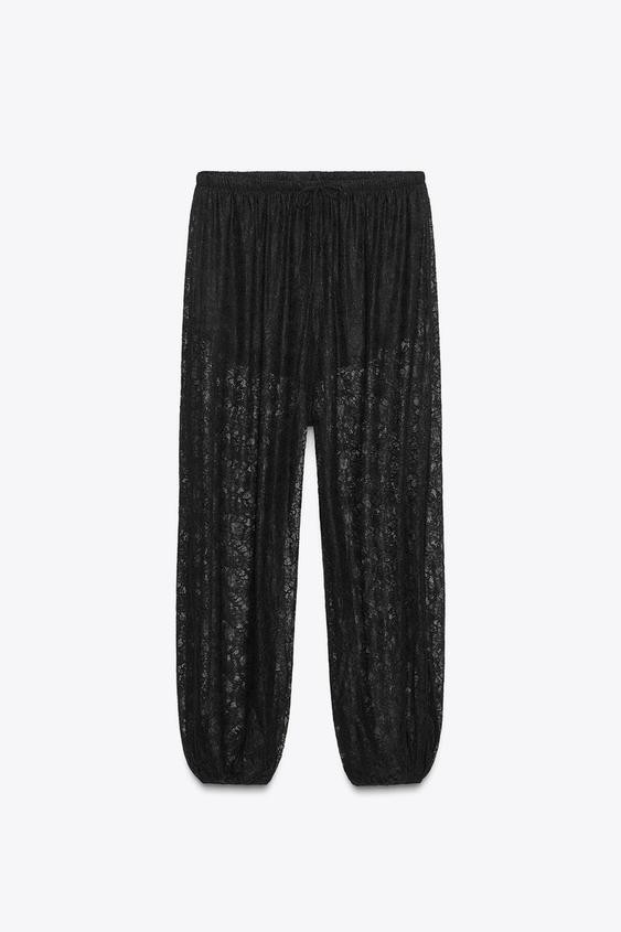 LACE BALLOON PANTS | Zara US