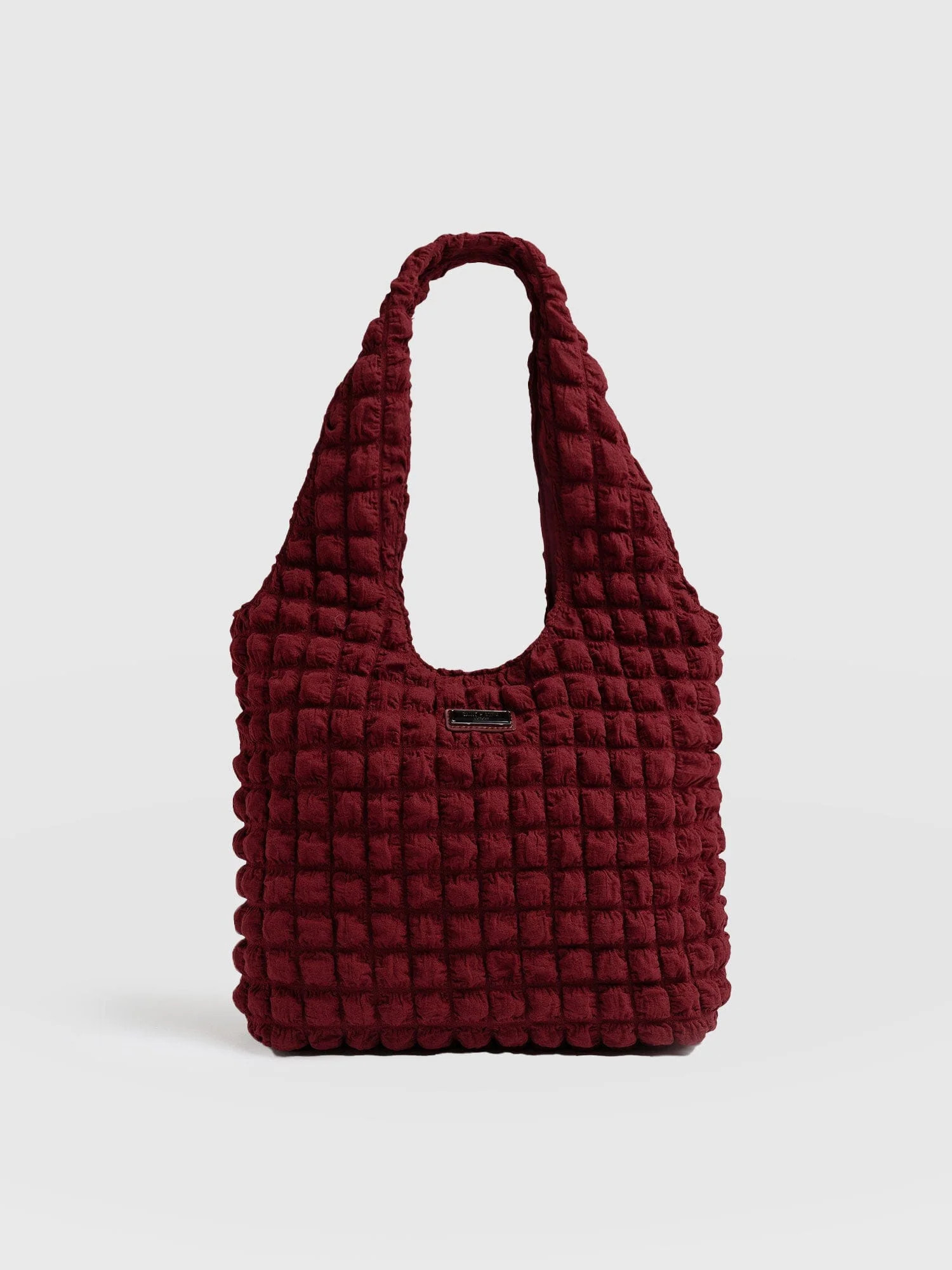 Soho Shoulder Tote Bag - Burgundy | Saint + Sofia