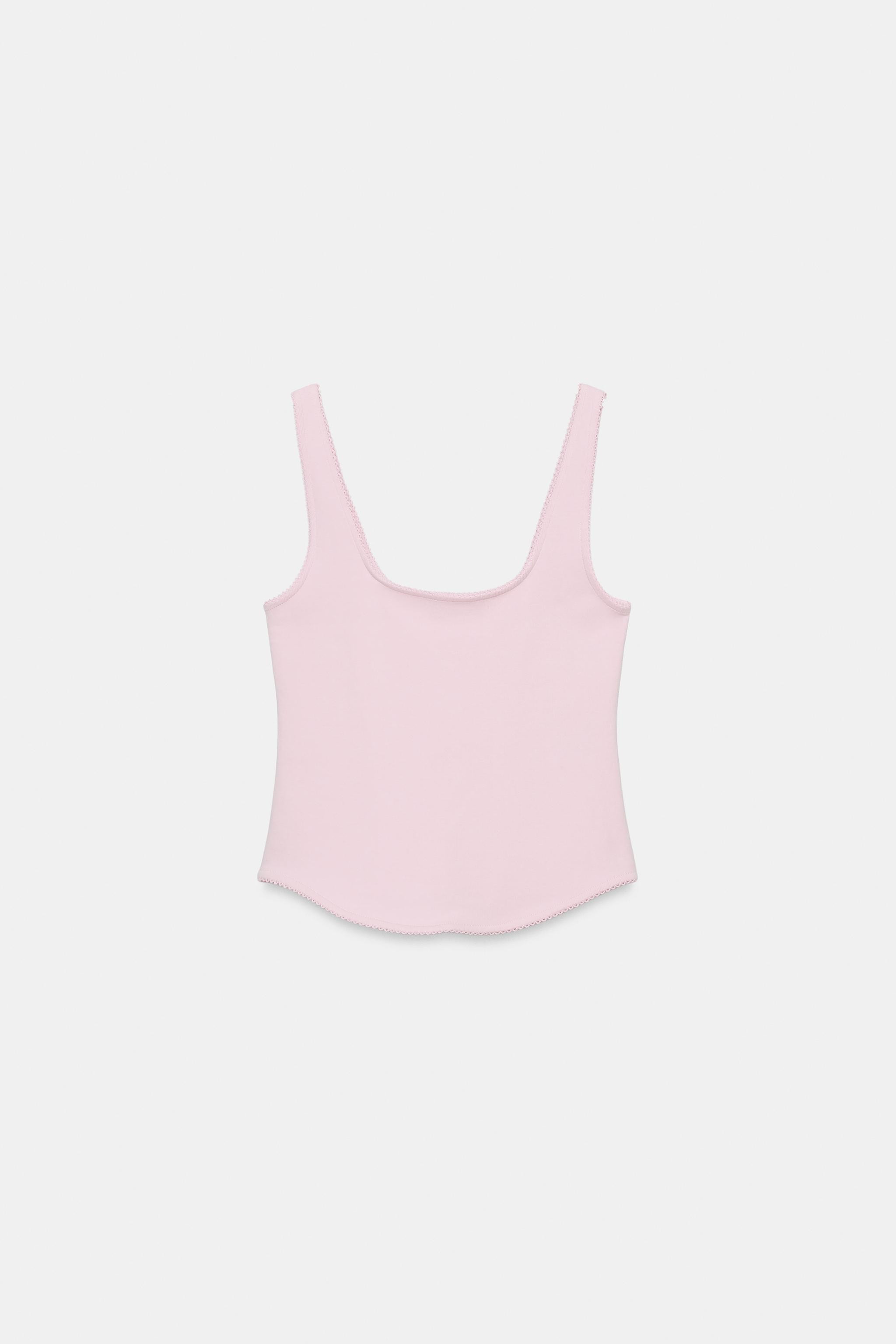 RIBBED STRAPPY TOP | Zara UK
