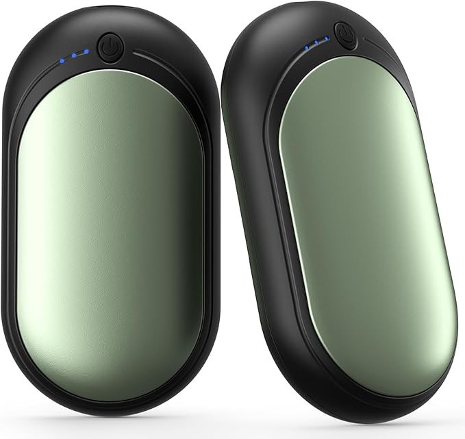 Hand Warmers Rechargeable, KNIFOD 2 Pack 6000mAh Portable Electric Handwarmers, Reusable USB Pock... | Amazon (US)