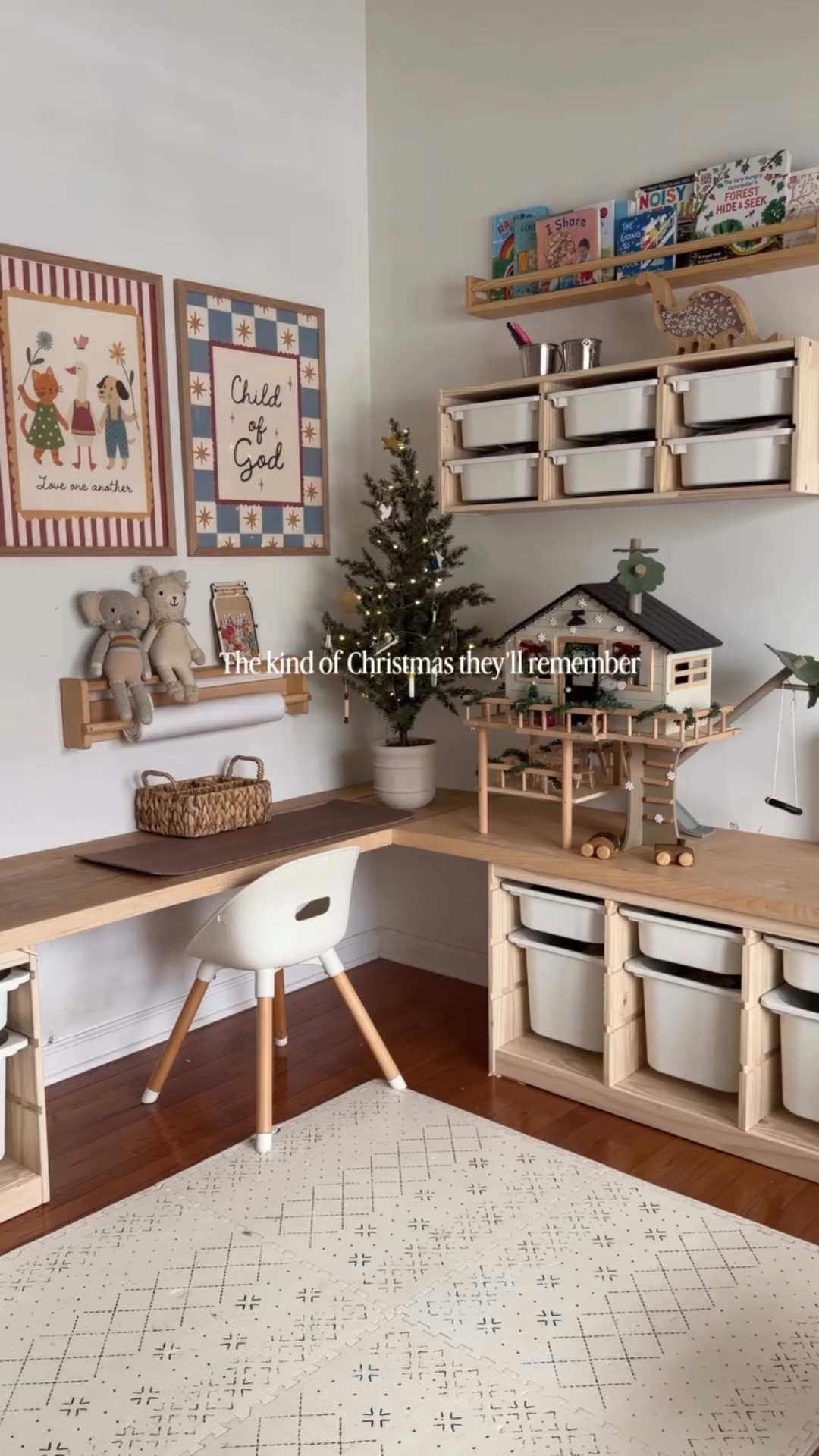 We pulled this playroom together just in time for Christmas 🎄 I had the best time setting it up for the boys. Still a little more to do, but for now, it’s good enough! 🤍

🔗Follow and comment SHOP for links! 

#christmasdecorations #playroomdecor #ikeatrofast #ikeaplayroom #playroomdecor #playroom #christmashome