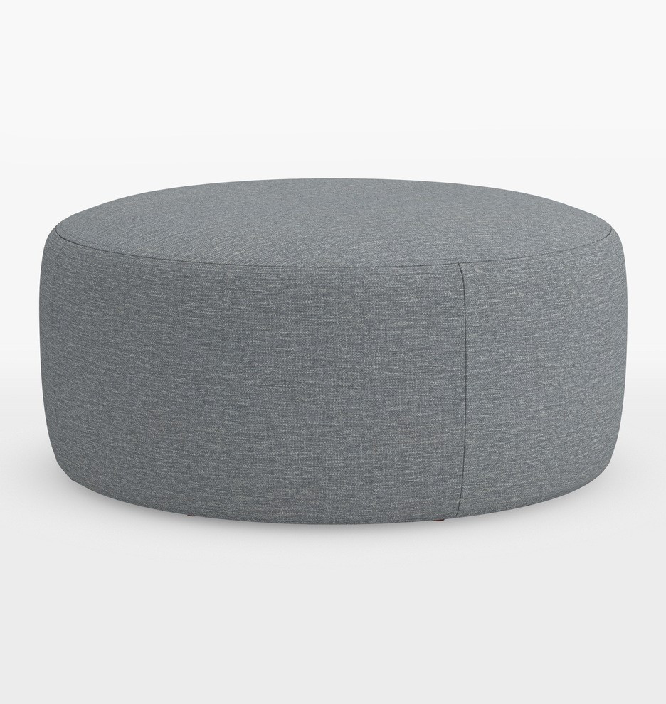 Britton 36" Round Ottoman | Rejuvenation