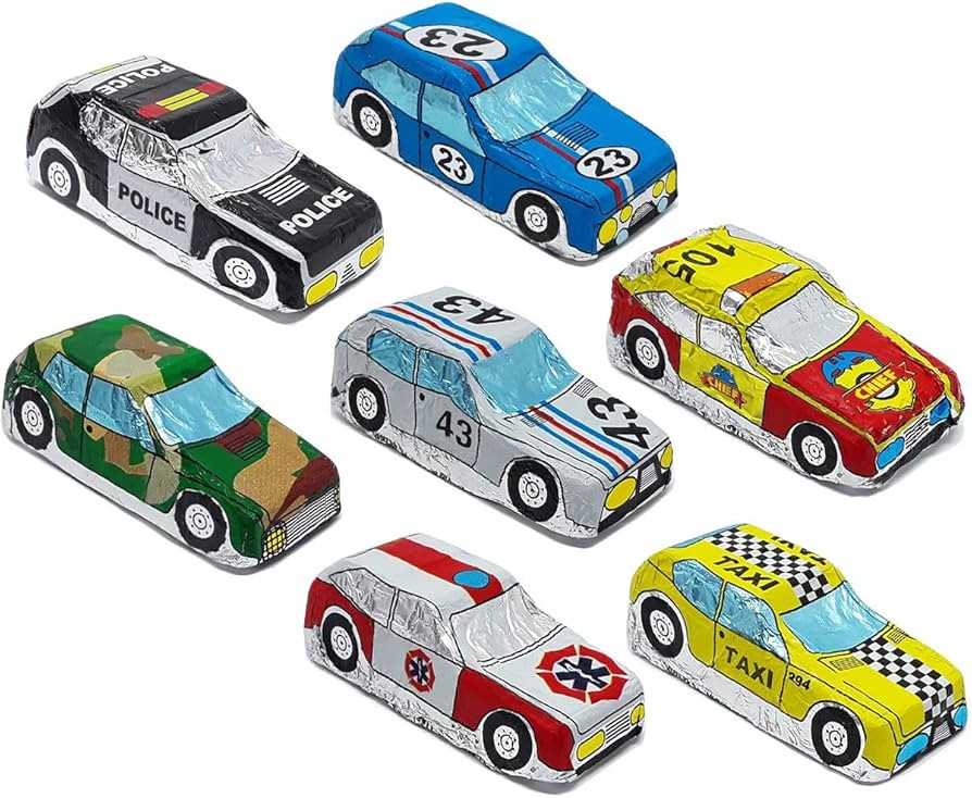 Madelaine Solid Premium Milk Chocolate Cars Wrapped In Italian Foil (Assorted Cars, 1/2 LB) | Amazon (US)