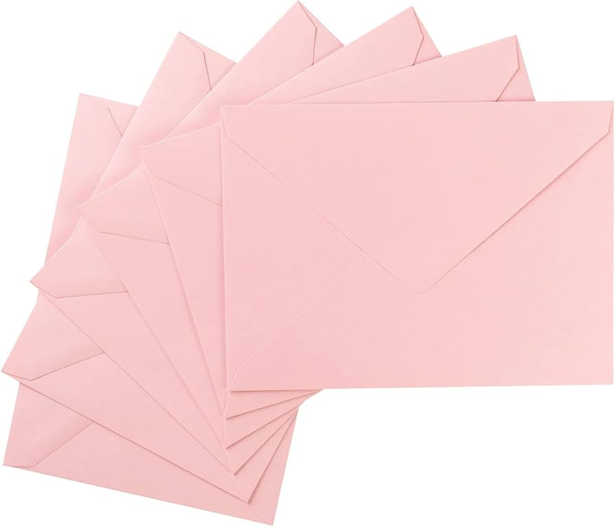 50 Pack A7 Colorful 5x7 Envelopes V Flap Invitation Envelopes for 5x7 Cards, Birthday, Weddings, ... | Amazon (US)