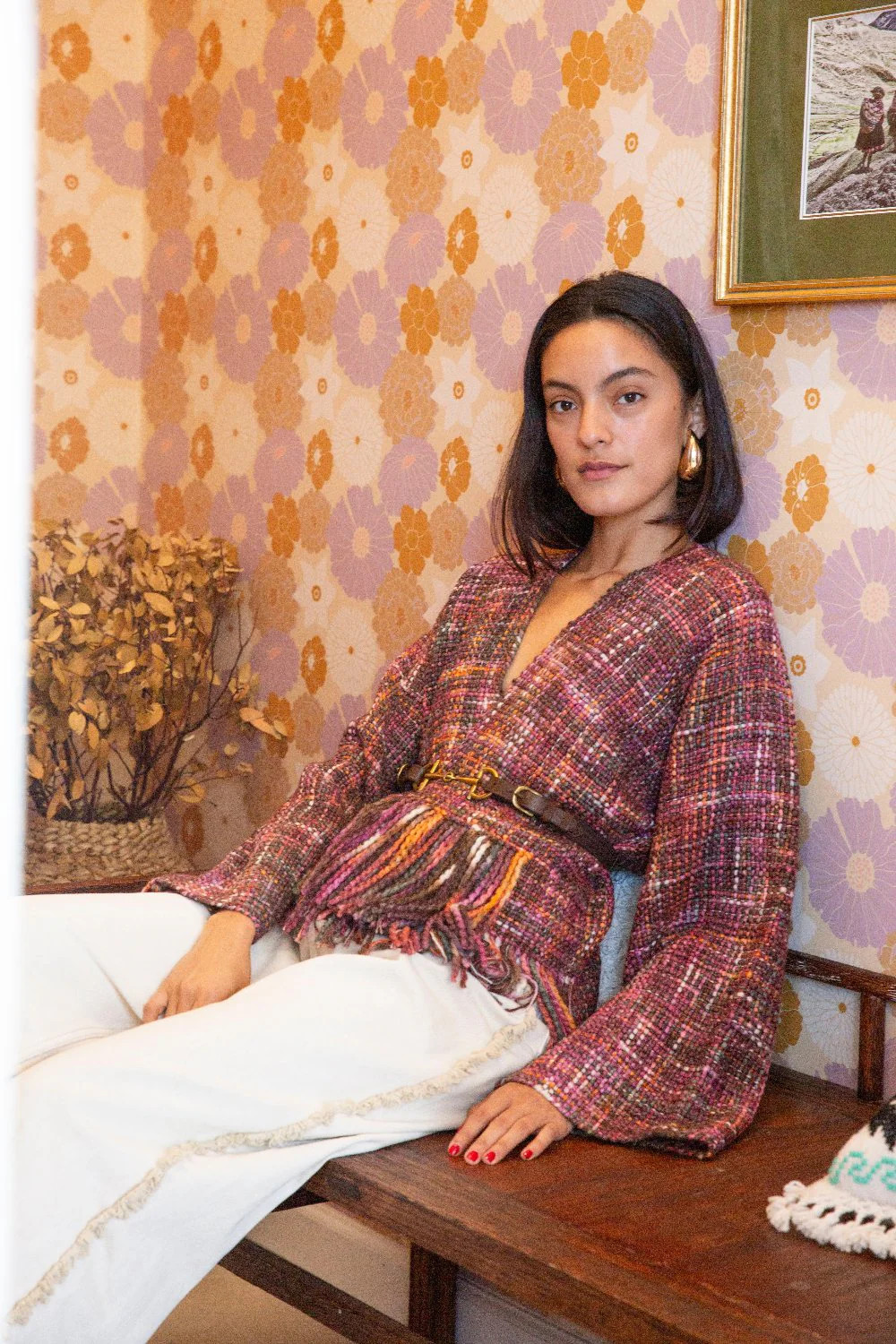 Lira Jacket Brown Multi | Curio