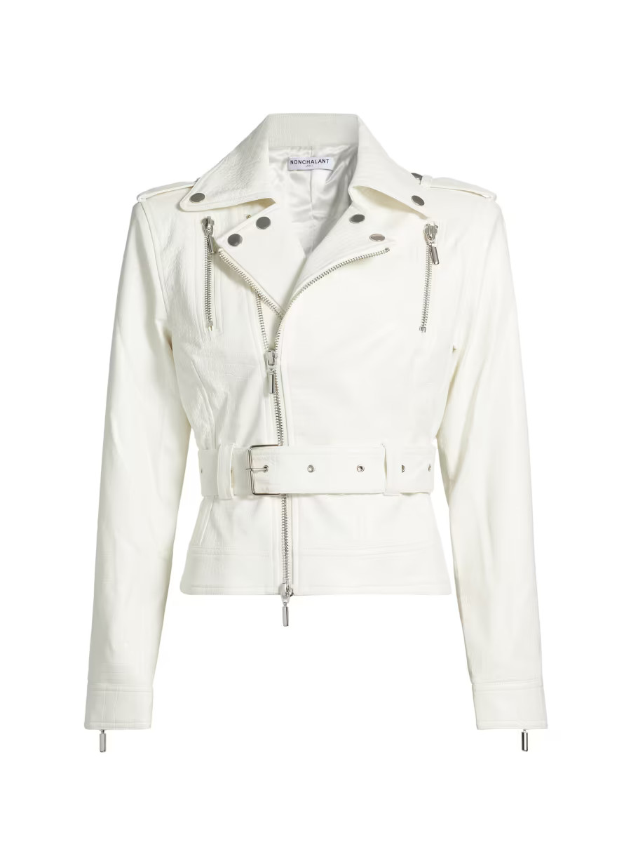 Reed Faux-Leather Biker Jacket | Saks Fifth Avenue