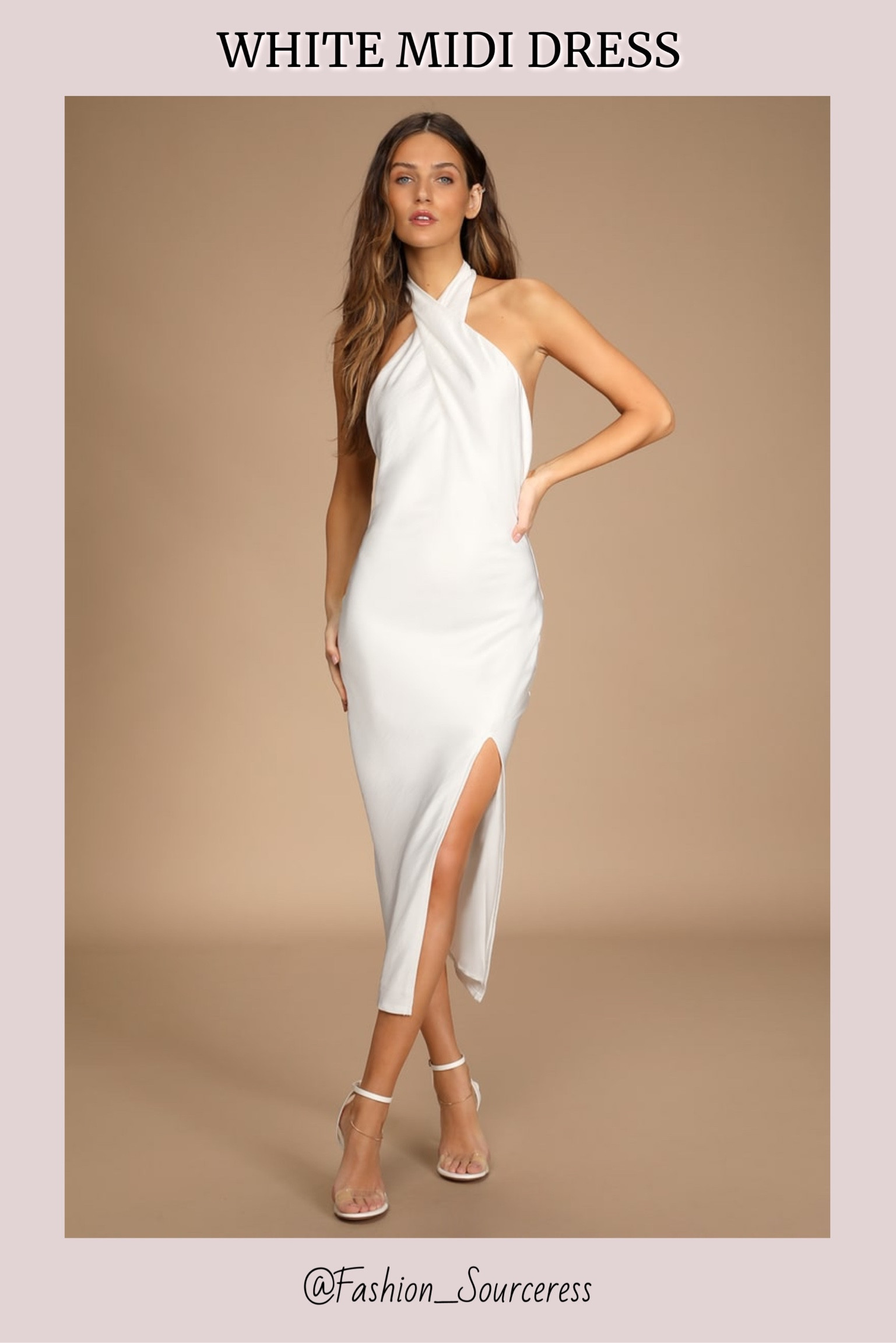 Beyond Classy White Satin Halter … curated on LTK