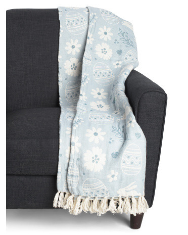Gauze Textured Easter Throw | TJ Maxx