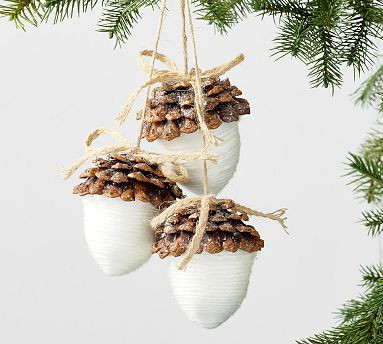 Handcrafted Acorn Cluster Ornament | Pottery Barn (US)