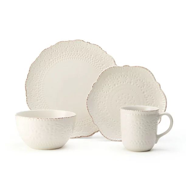 Pfaltzgraff Chateau Cream 16-piece Dinnerware Set | Walmart (US)