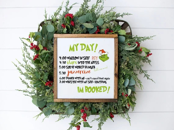 Christmas Decor Im Booked Funny Christmas Decor Christmas | Etsy | Etsy (US)