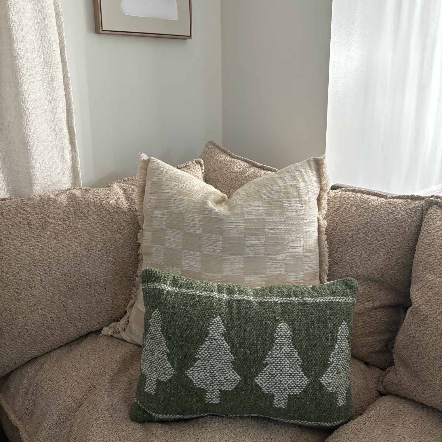 Green cutie Christmas pillow from target! I can’t wait to go shop their entire Christmas collection in store! 

#LTKHoliday
